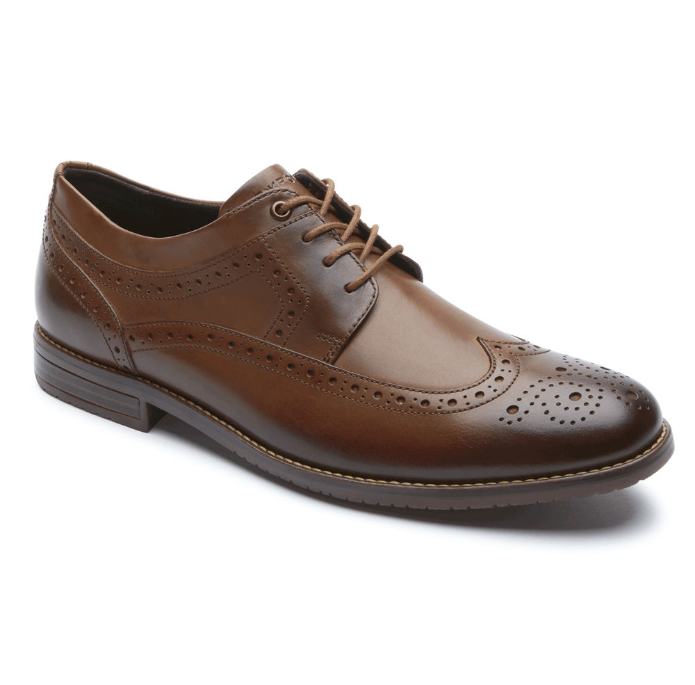 Oxfords Rockport Hombre Mexico - Style Purpose 3 Wingtip Marrom - VPQMT4907